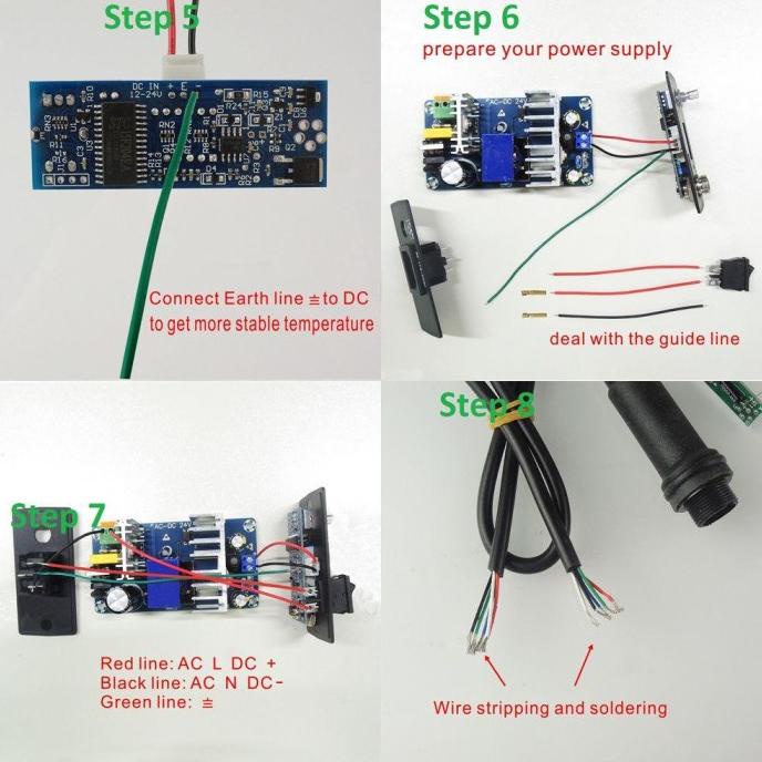 Jual Kit Solder Besi T12D Listrik Unit Untuk Papan Kontrol Waktu T12