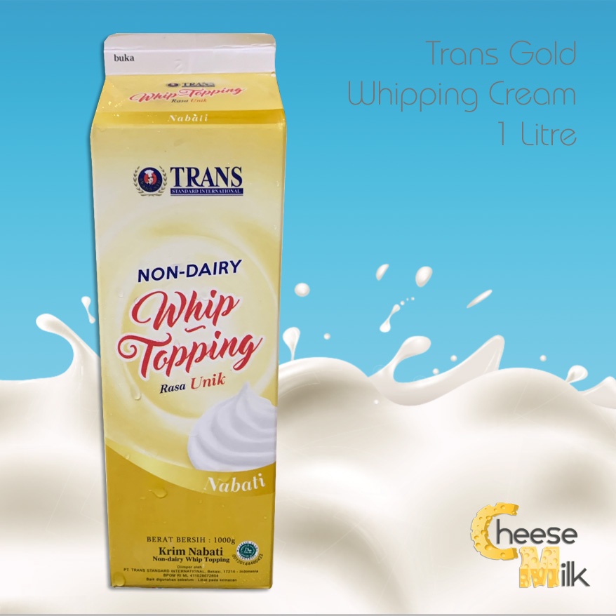 Jual HARGA MURAH Trans Gold Whipping Cream 1 Liter Shopee Indonesia