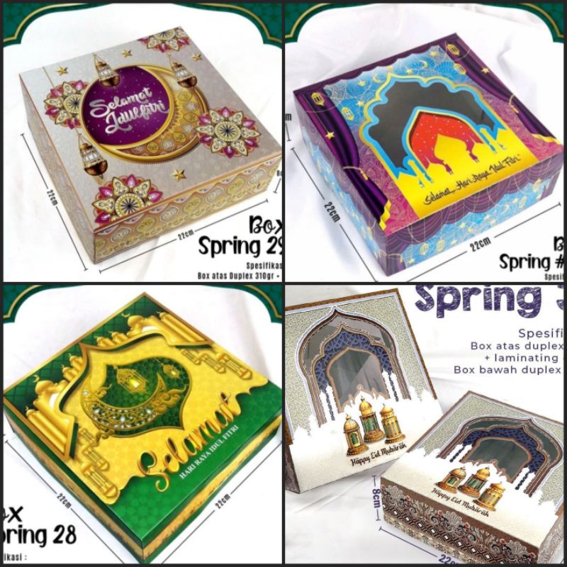 Jual Box kue lebaran box spring idulfitri (5pc) | Shopee Indonesia