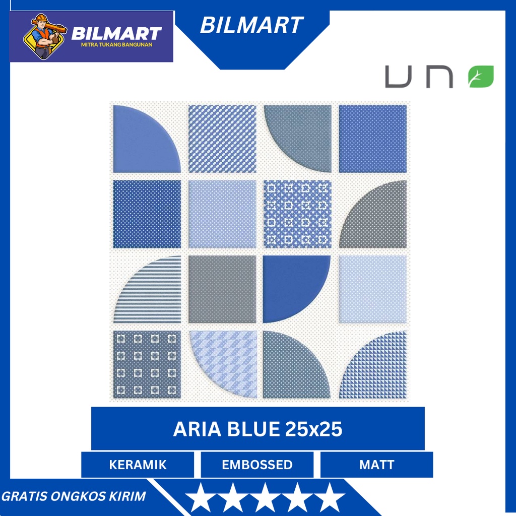 Jual KERAMIK LANTAI / KERAMIK DINDING ARIA Blue G* F UNO 25 x 25
