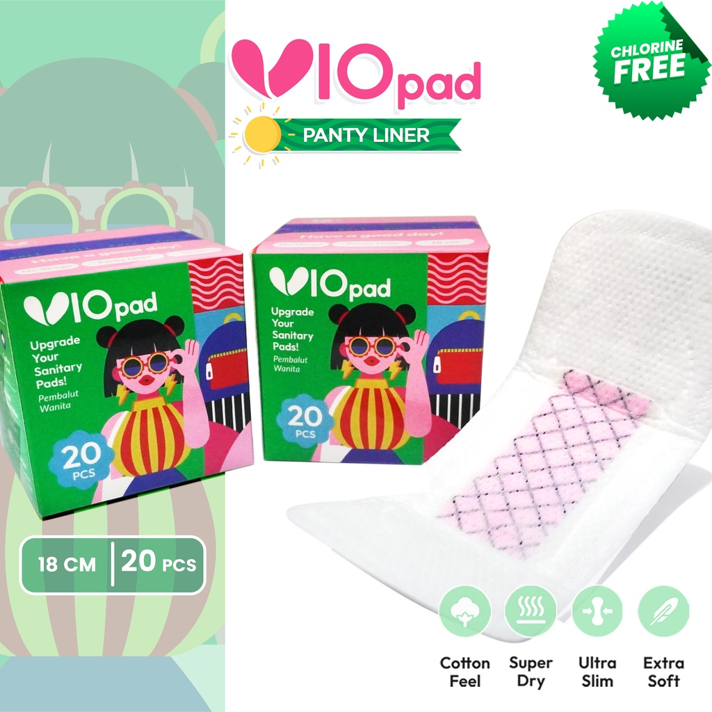 Jual Vio Pads '20S Sanitary Napkins Panty Liner 18cm isi 20pcs Pembalut
