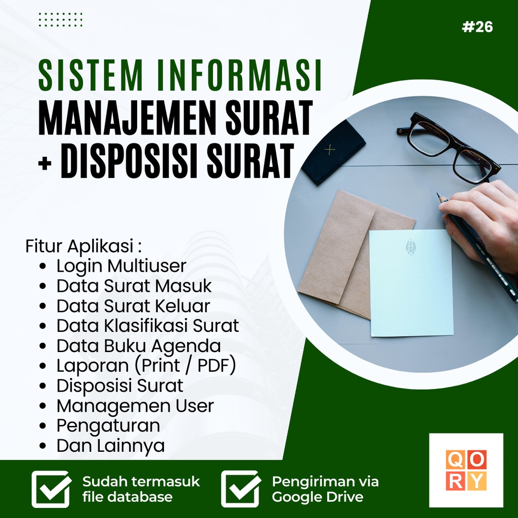 Jual Source Code Program Aplikasi Sistem Informasi Manajemen Surat Dan