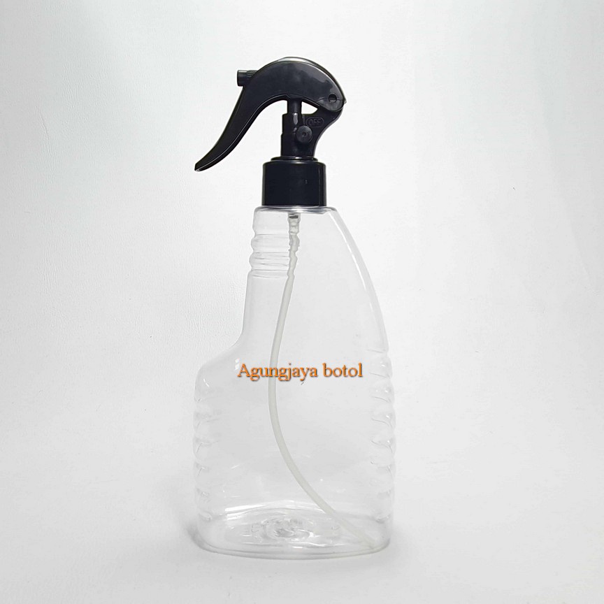 Jual Botol Pet 350 Ml Cling Semprot Nat Tutup Mini Trigger / Botol Pet ...