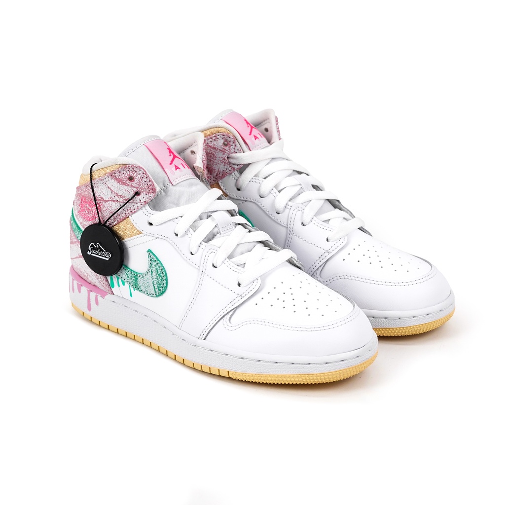 Jual Air Jordan 1 Mid Paint Drip GS Shopee Indonesia