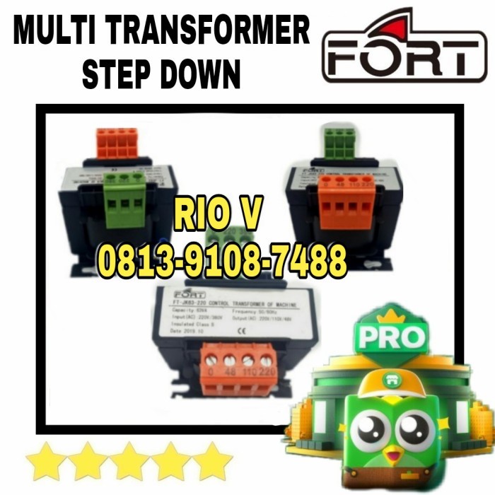 Jual Humi Multi Transformer Step Down / Travo / Trafo 63 Va Input 380 ...