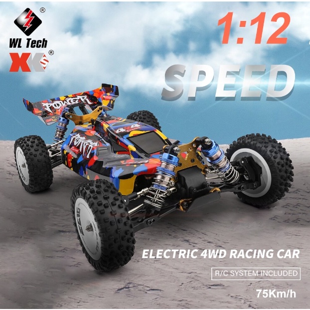 Jual Wltoys wl xk 124007 V2 version 75 km/h brushless buggy 112 rc car