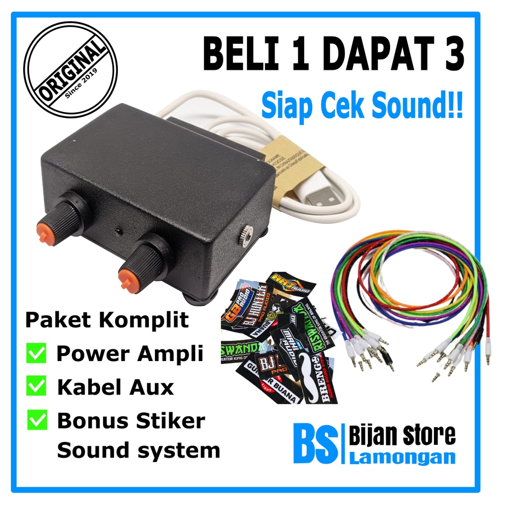Jual Paket Amplifier Mini Komplit Siap Pakai Ampli Power Mini Audio