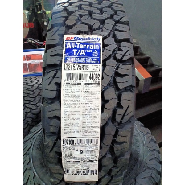 Jual BAN MOBIL BF GOODRICH ALL TERRAIN T/A KO2 215/75-R15 | Shopee ...