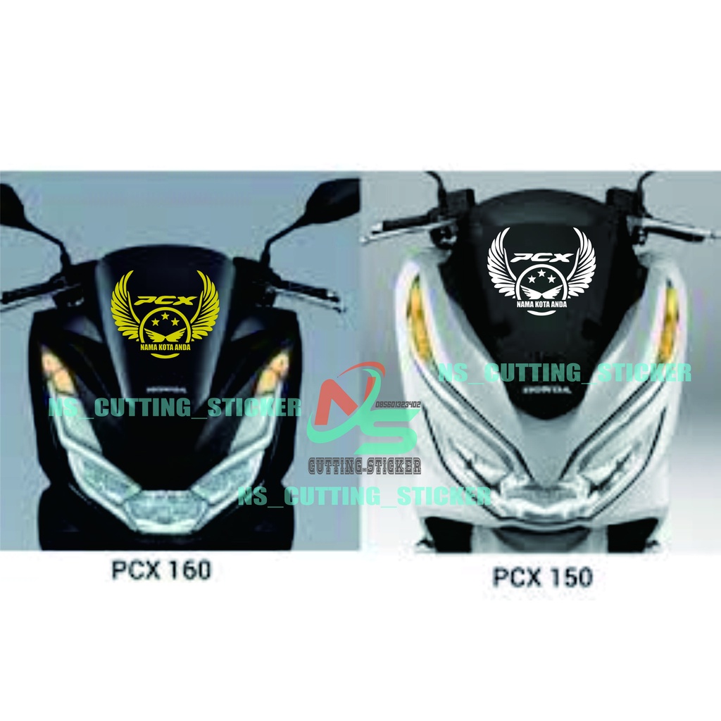 Jual sticker motor sisi depan honda pcx 150/160 stiker sticker desain ...