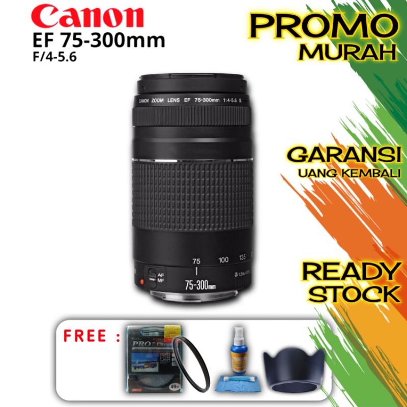 Jual ( NEW ) LENSA TELE CANON EF 75-300MM - PRODUK ORIGINAL 100% ...
