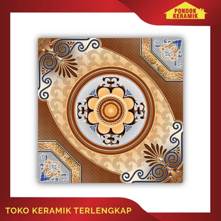 KERAMIK LANTAI DEKORATIF AVIGNON 40X40 PORTLAND BEIGE