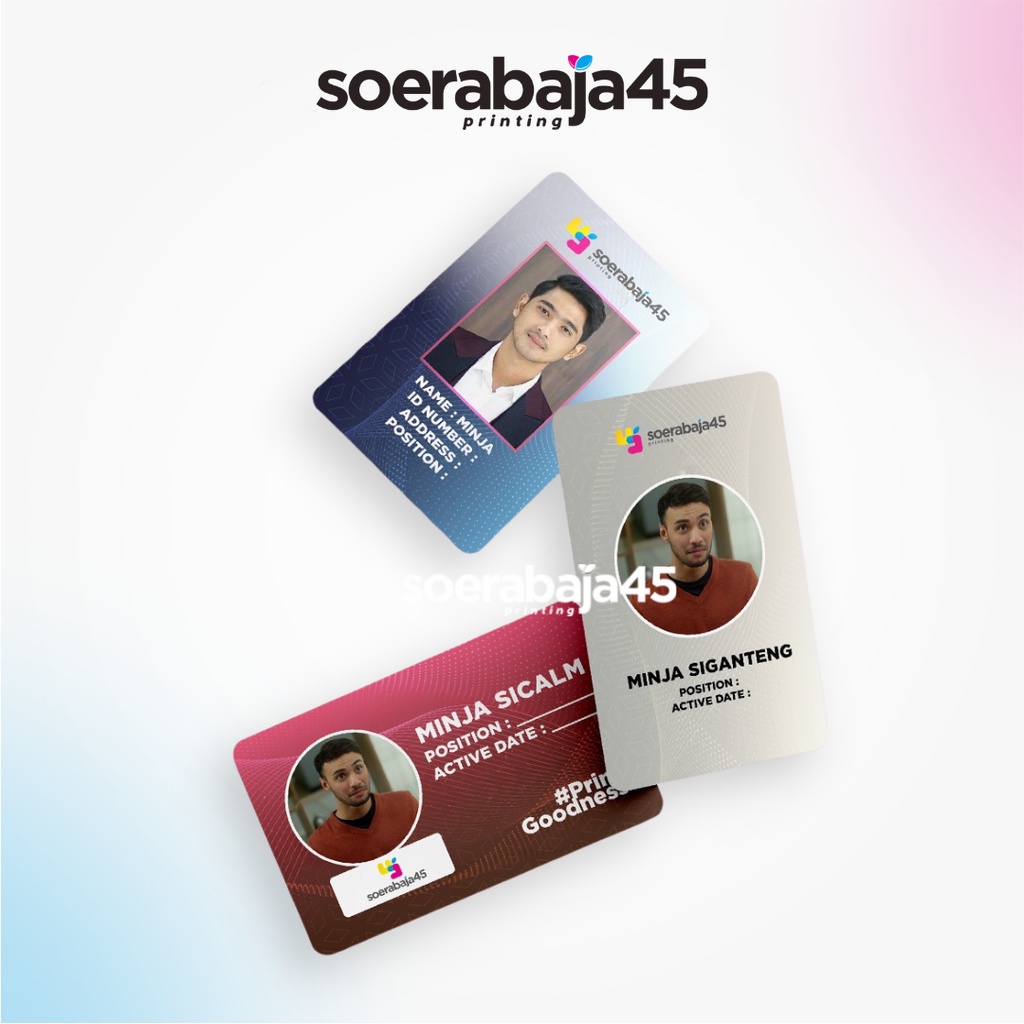 Jual Cetak Id Card Kartu Bahan Pvc Id Card Kartu Member Shopee