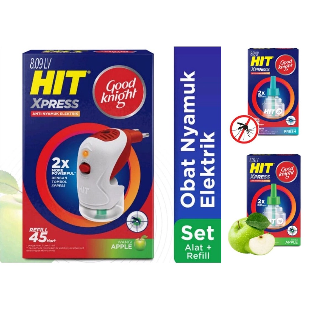 Jual Hit GoodKnight Xpress Fresh Aroma Set = Refill - Obat Nyamuk ...