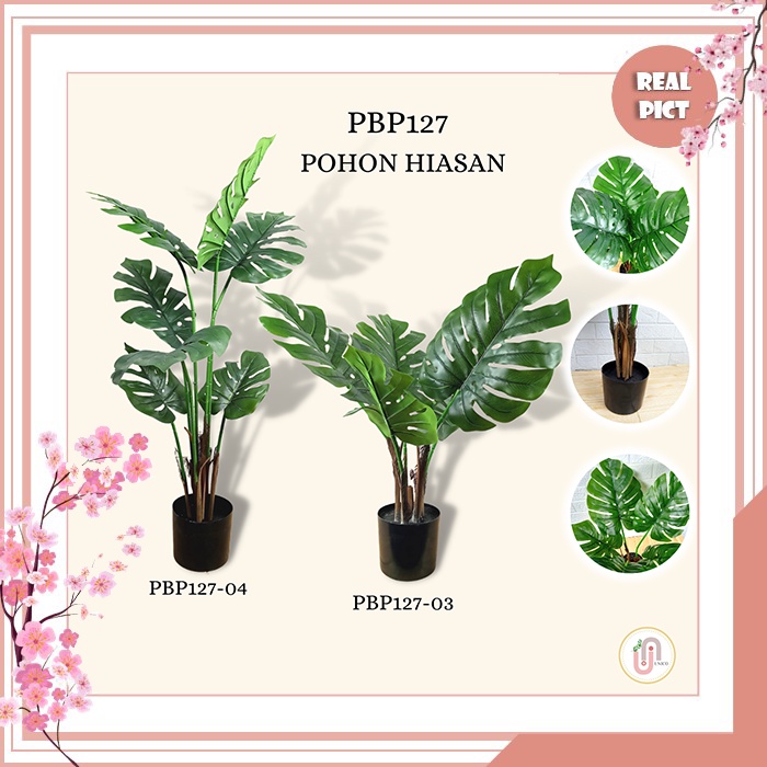 Jual UNICO Pohon Tinggi Monstera Plastik Tanaman Hias Imitasi