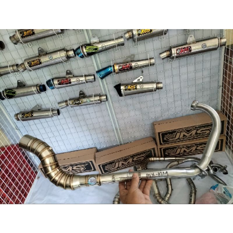 Jual leher knalpot racing mx king 150 cobra standar . underbond d50 mm ...