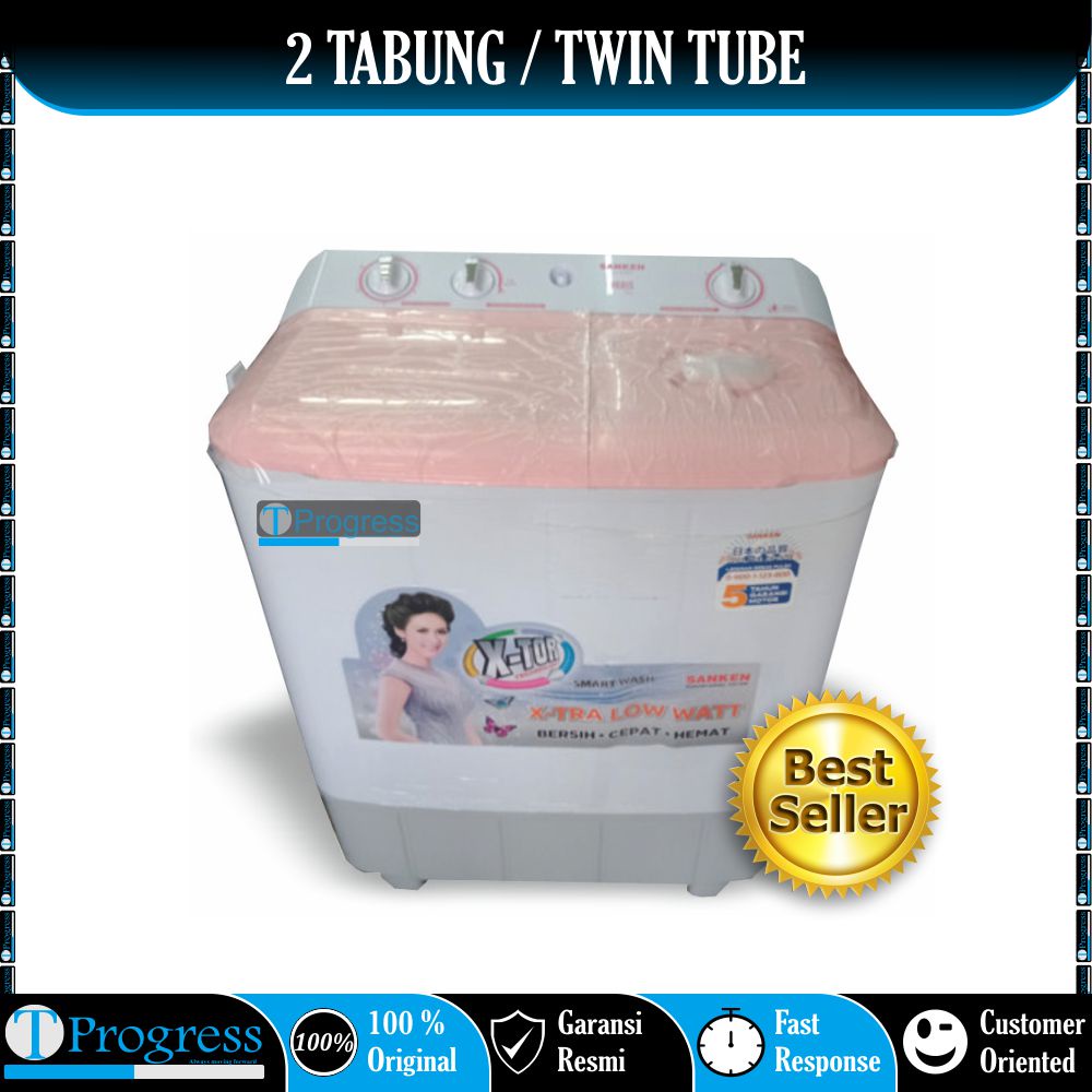 Jual Mesin Cuci 2 Tabung Sanken Tw 9110pk Tw 9110 Low Watt Shopee