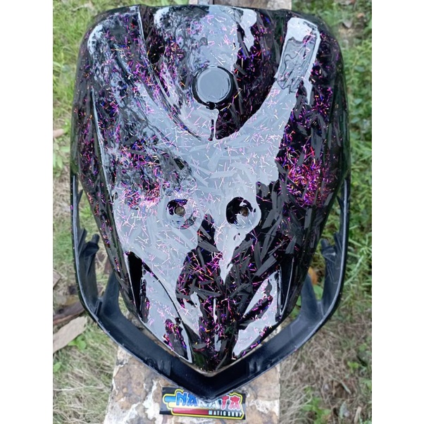 Jual Panel Depan Mio Smile Mio Sporty Karbon Kevlar Forged Rainbow Original Cover Body Depan Mio