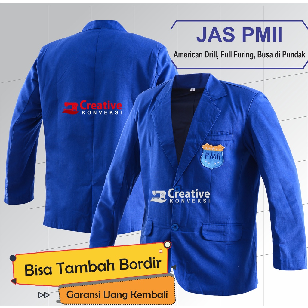 Jual Jas almamater PMII murah / almet PMII JAS ORGANISASI PMII JAS ...