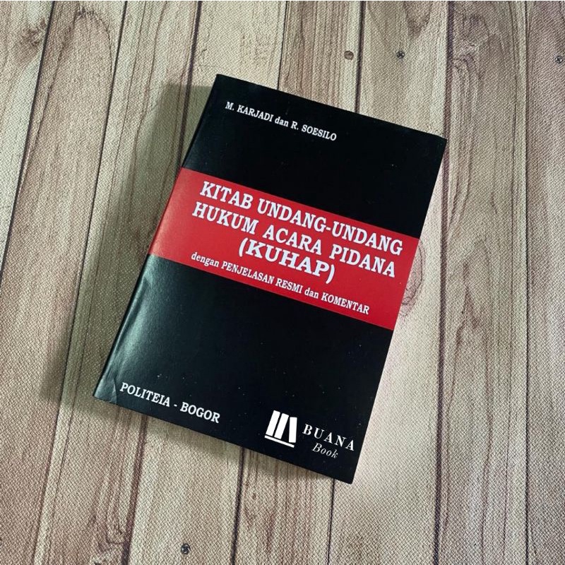 Jual Kitab Undang Undang Hukum Acara Pidana (KUHAP) Dengan Penjelasa ...