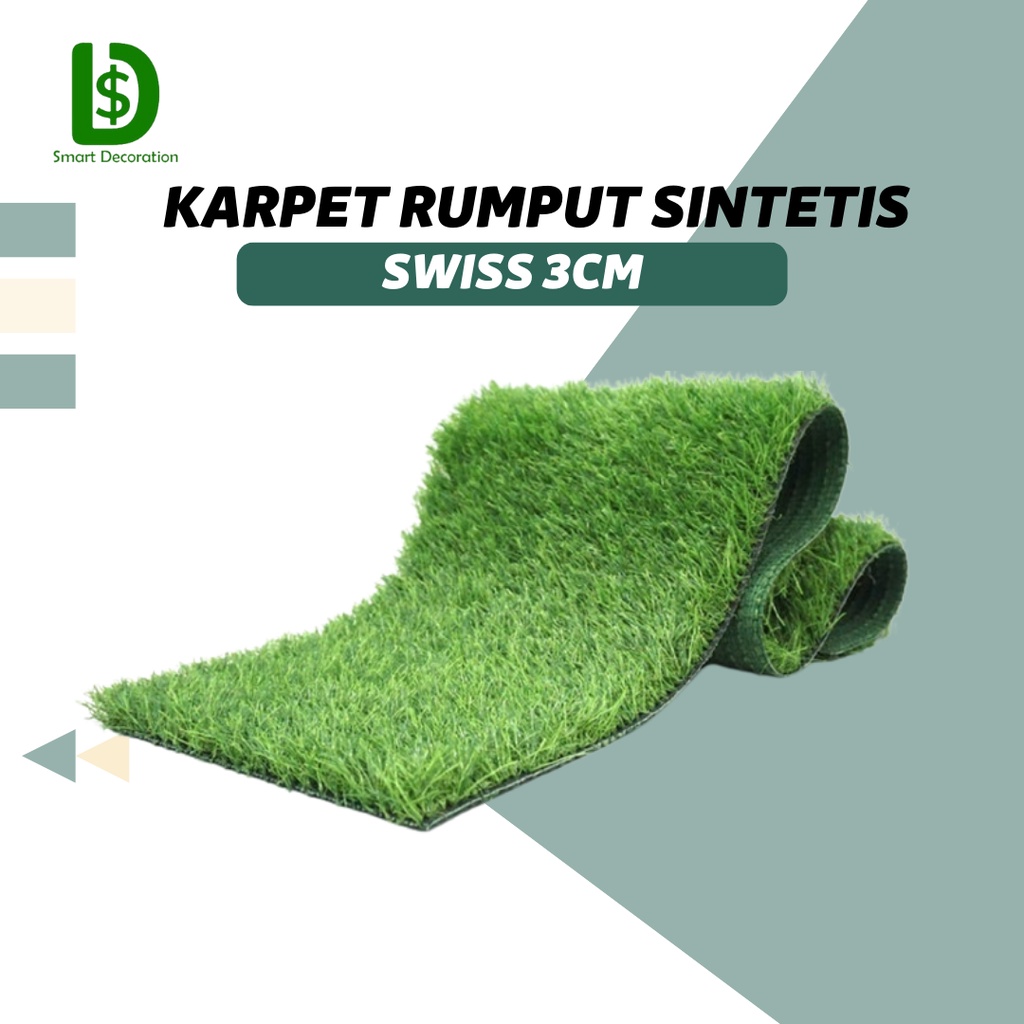 Jual Karpet Rumput Sintetis Swiss 3cm Untuk Lantai Ukuran 2 Meter ...