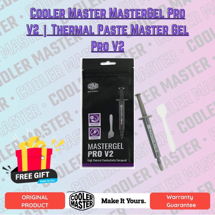 Jual Thermal Paste Cooler Master Mastergel Pro V2 Thermal Pasta