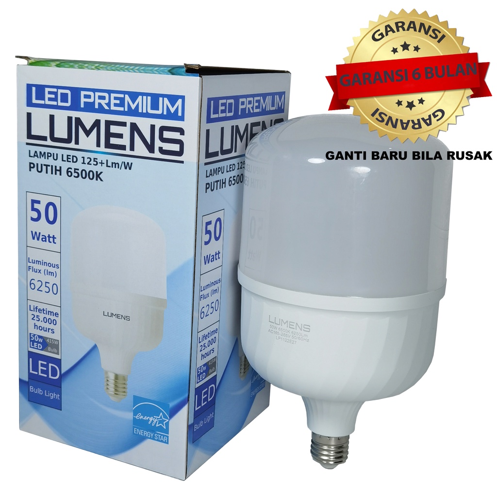 Jual Lampu LED LUMENS 50w 50 Watt 50watt putih TERANG MURAH GROSIR