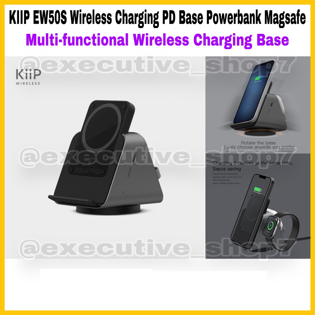 Jual KIIP EW50S Wireless Charging PD Base Powerbank Magsafe