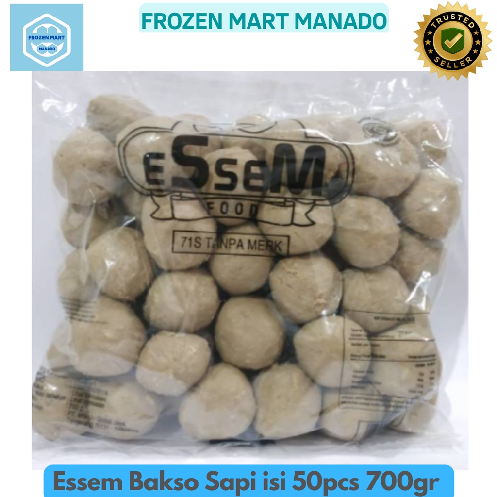 Jual Essem Bakso Sapi Isi 50pcs 700gr Frozen Mart Manado Frozen Food