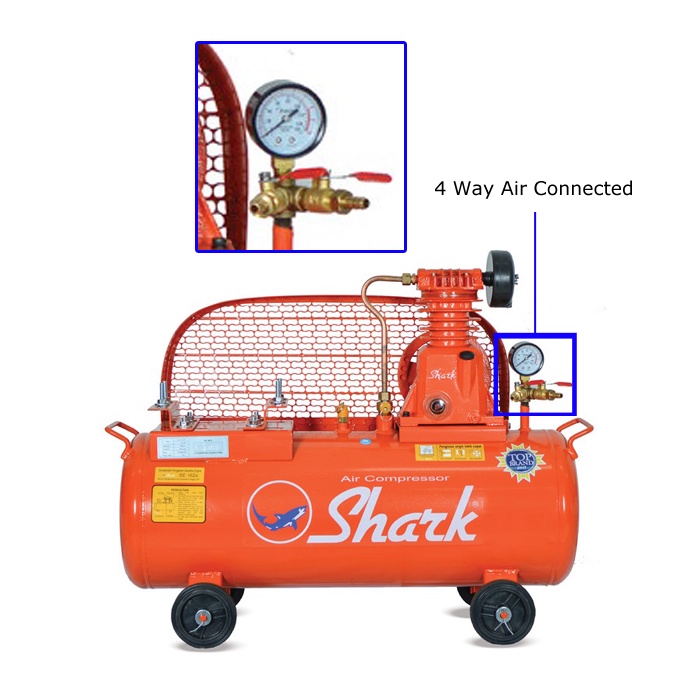 Jual Dudukan Kran Atau Air Cock Seat Lobang 4 Kompresor 1/4 Hp Ukuran ...