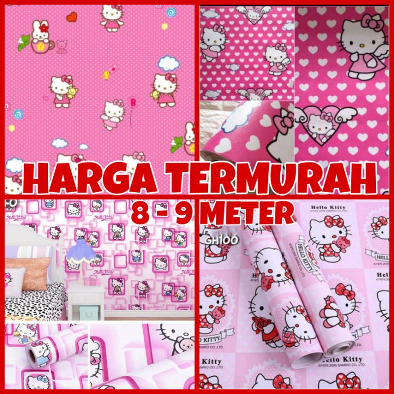 Jual Wallpaper Dinding Hello Kitty Wallpaper Stiker Hello Kitty