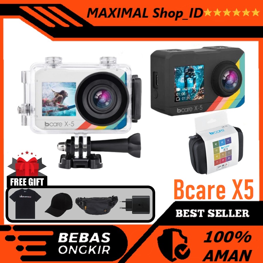 Jual BCARE BCAM X5 ACTION CAMERA WiFi 16MP Touch DualScreen UltraHD4K ...