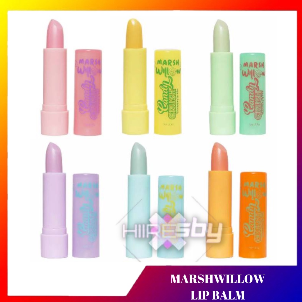 Jual MarshWillow Candy Crush Lip Balm Kiss Bar / Lip Balm Marshmillow