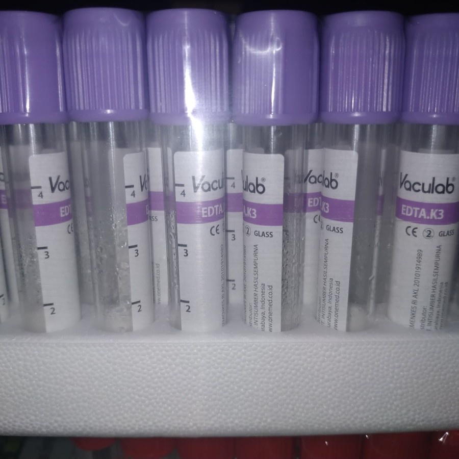 Jual Tabung Vacutainer Edta Ml Kaca Eceran Shopee Indonesia