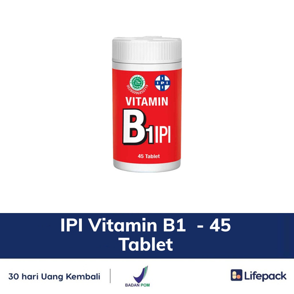 Jual IPI Vitamin B1 - 45 Tablet - LIFEPACK | Shopee Indonesia