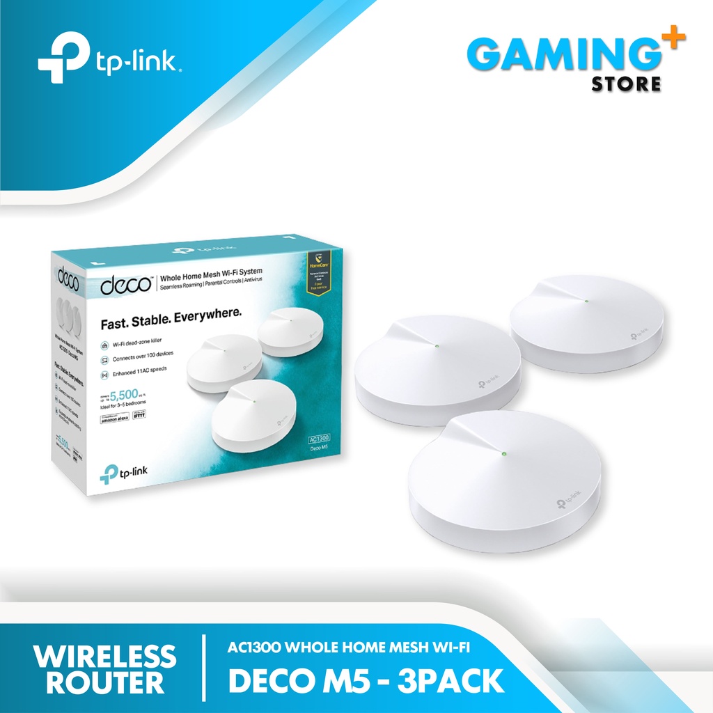 Jual Deco M5 AC1300 TP-LINK Whole Home Mesh WiFi System 3 Pack | Shopee ...