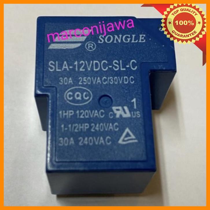 Songle SLA-12VDC-SL-A PCB Power Relay - 12V DC Coil, 30A 250VAC Switching, 4-Pin - For Industrial & DIY Electronics 9 thumbnail image