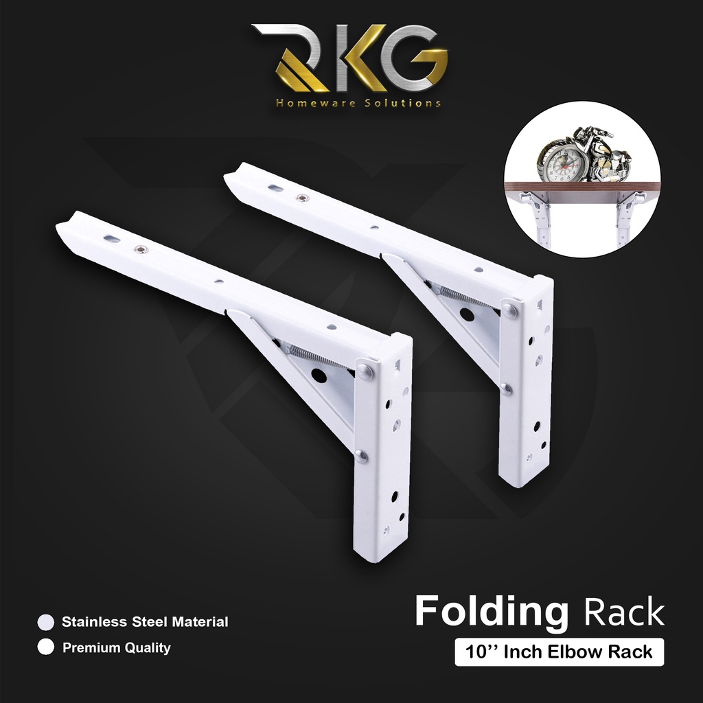 Jual RKG Siku Lipat 10 Inch / Siku Rak Meja Dinding | Shopee Indonesia