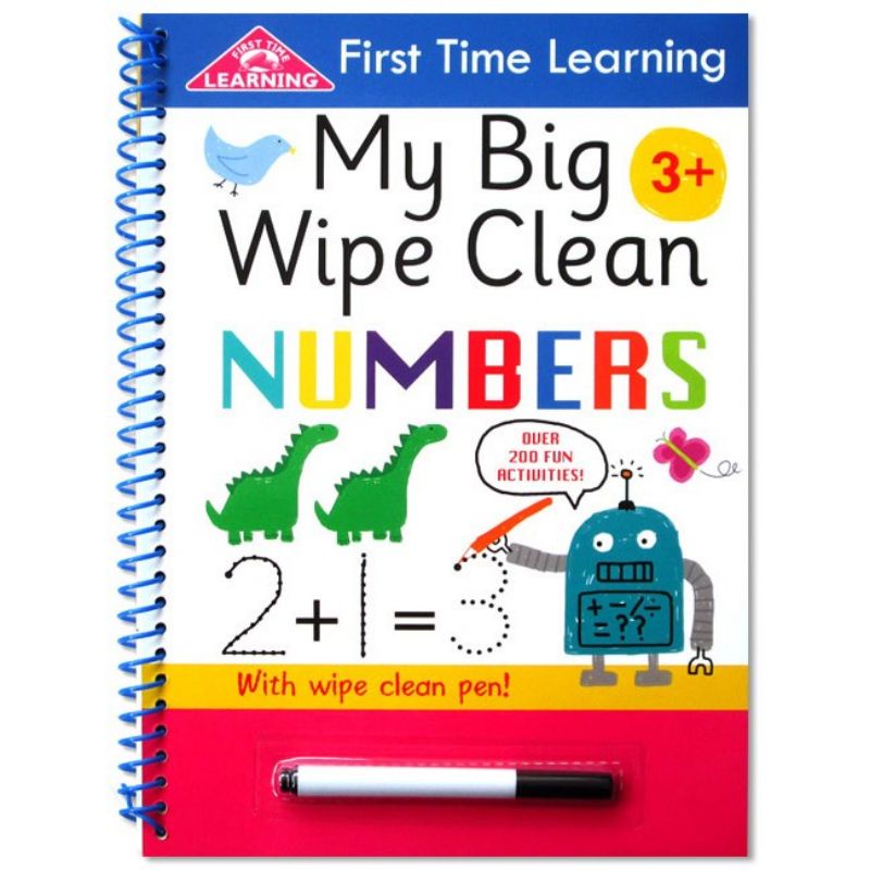 Jual Buku Belajar Menuruf Angka Anak Murah / My Big Wipe Clean Numbers ...
