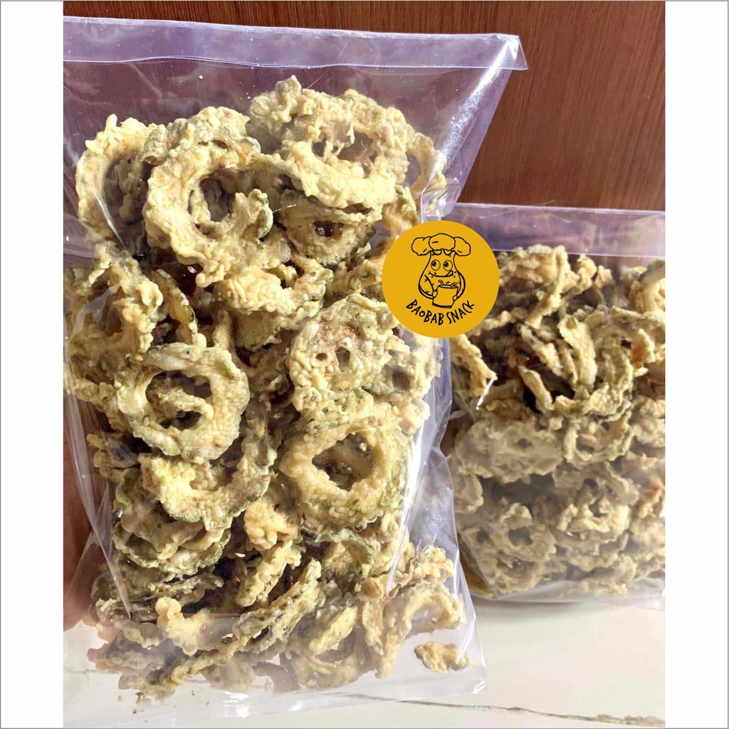 Jual Keripik Pare 250gr Baobab Snack Kripik Crispy Oleh Oleh Enak