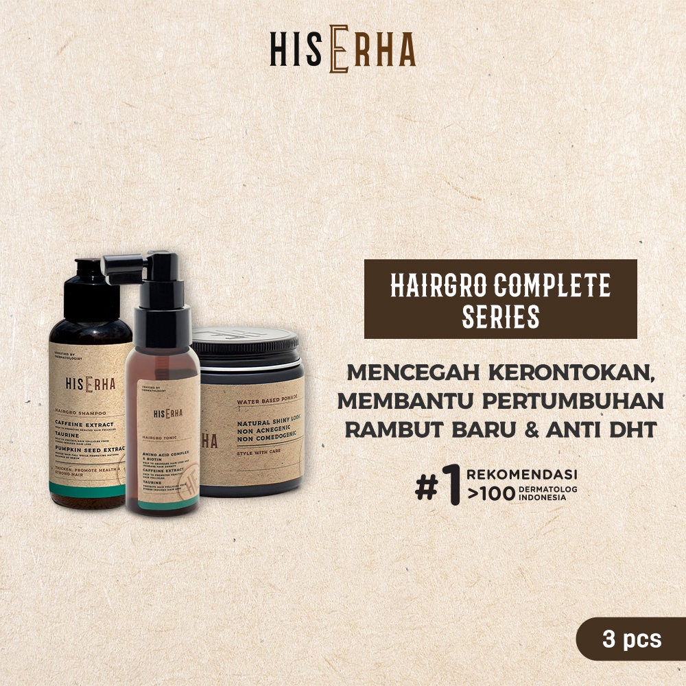 Jual HIS ERHA Bundle Hairgro Series Shampoo 100ml + Tonik 60ml