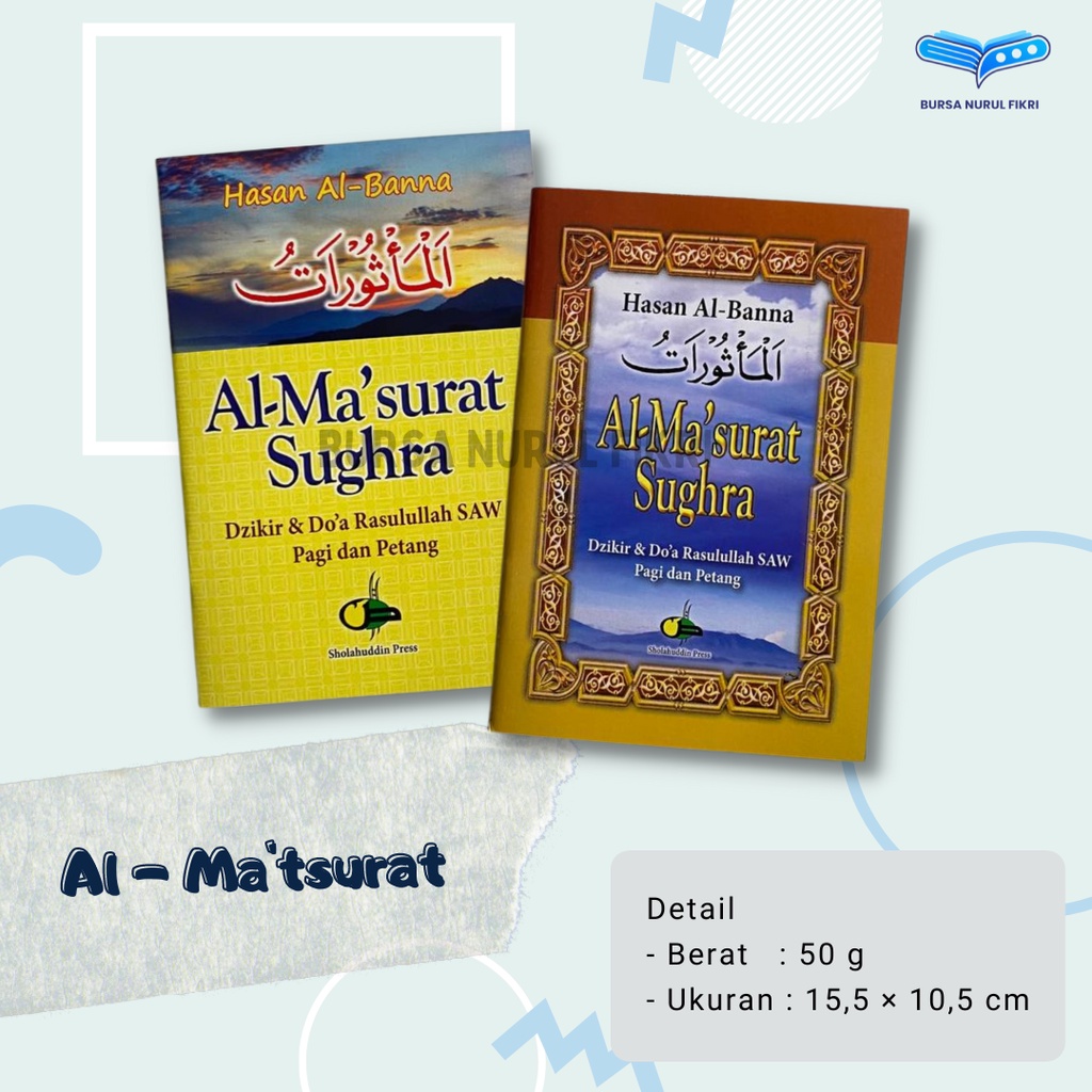 Jual Al Matsurat Sughra Dzikir Pagi Petang ukuran Sedang Sholahuddin