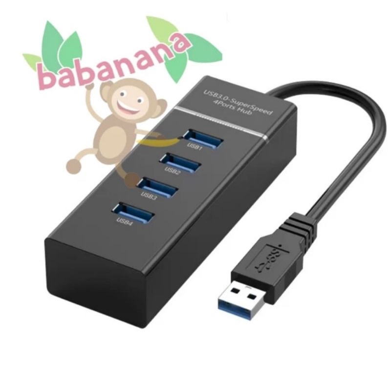 Jual USB 4 port hub 3.0 cabang adapter splitter converter extension ...