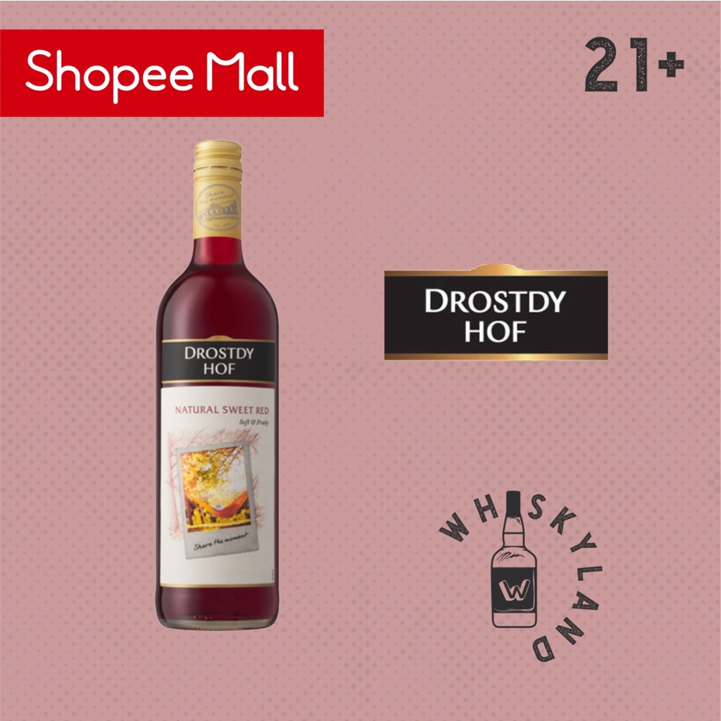 Jual Drostdy Hof Natural Sweet Red Wine Shopee Indonesia