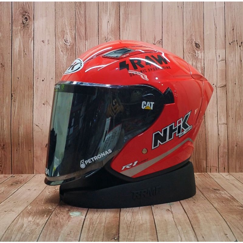 Jual Helm Nhk R Max Solid Red Paket Ganteng I Visor Iridium I Helm