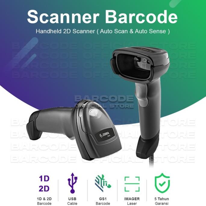 Jual ZEBRA DS2208 / DS22 USB SCANNER BARCODE 2D | Shopee Indonesia