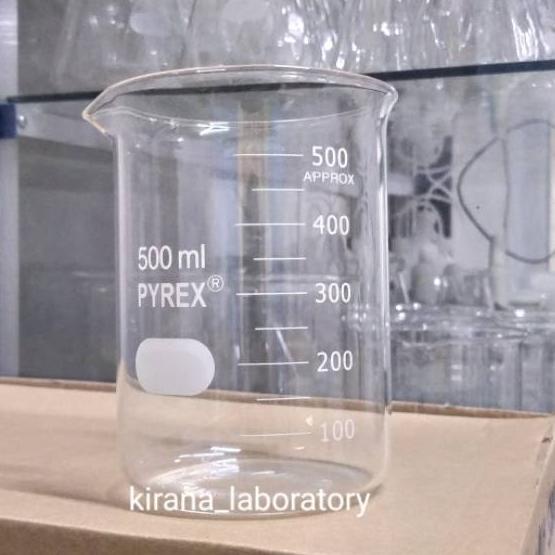Jual Trend Beaker Glass Gelas Kimia 500ml Pyrex Class A Alat Laboratorium Shopee Indonesia 1753