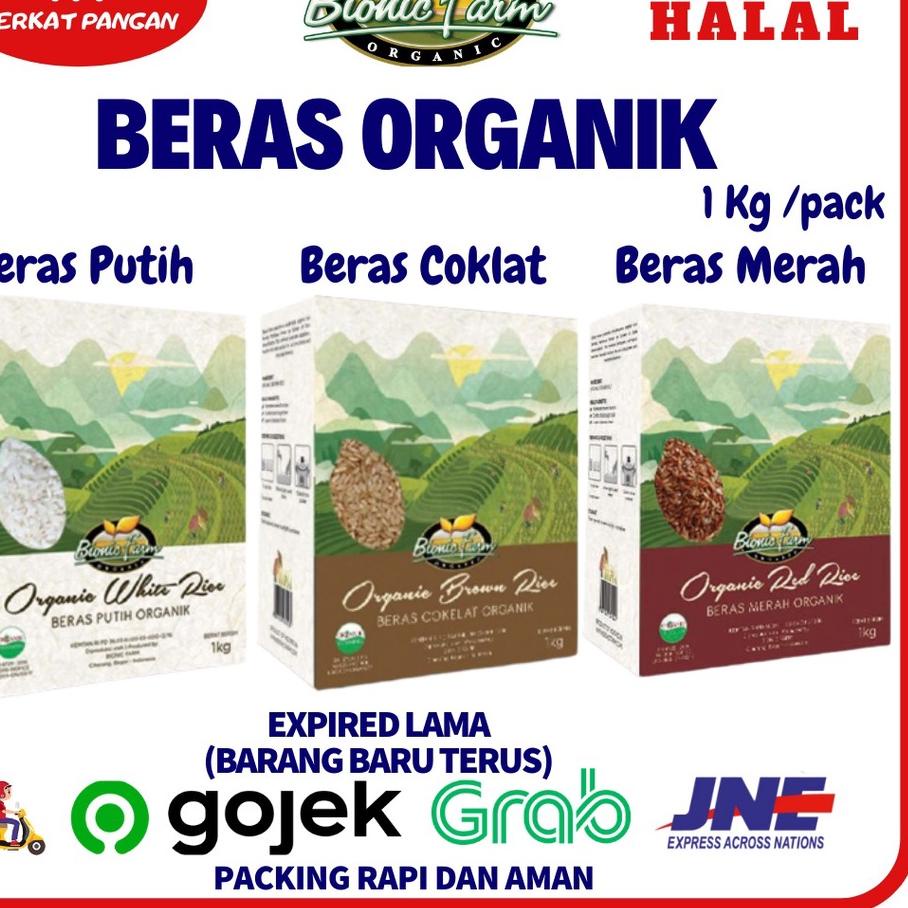 Jual Bionic Farm Beras Organic Beras Organik Merah Putih Cokelat Kg