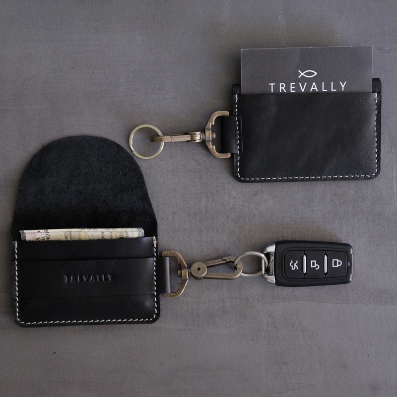 Jual DOMPET KULIT KARTU KUNCI STNK Black Carang Key Wallet | Shopee ...