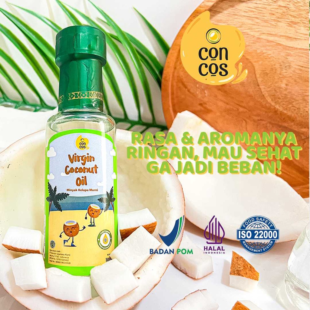 Jual Concos Virgin Coconut Oil Vco Minyak Kelapa Murni Rasa Original 100 Ml Shopee Indonesia