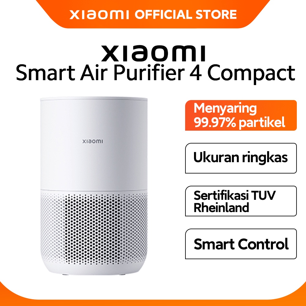 Jual Official Xiaomi Smart Air Purifier 4 Compact Menghilangkan Alergen ...